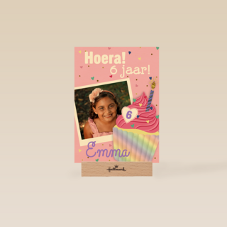 Verjaardag Polaroid Cupcake