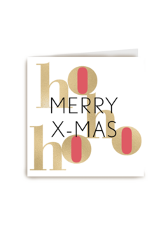 kerstkaart hip merry xmas hohoho