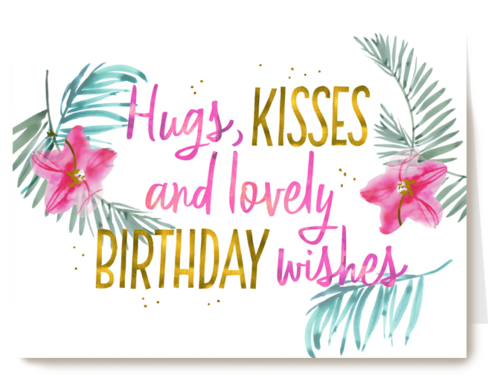 Verjaardagskaart Hallmark | Hugs Kisses And Lovely Birthday Wishes