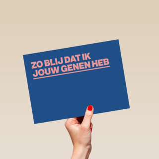 moederdag kaart humor blij met jouw genen