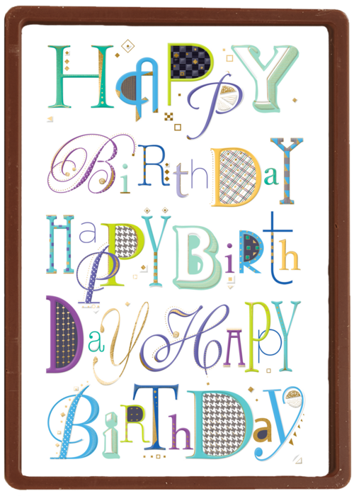 Chocolade Kaart Verjaardagskaarten | Hallmark | Verjaardag Kaart Man Klassiek Happy Birthday Turnowsky