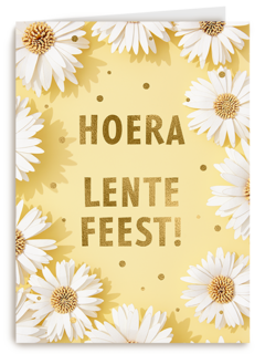 Lentefeest gele bloemen