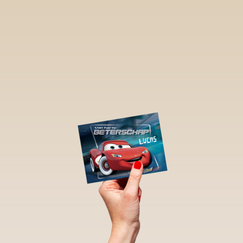 beterschapskaart met cars