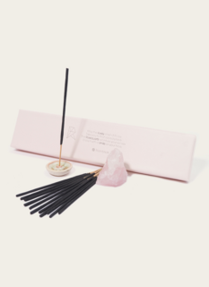 Rockstyle Edelsteen Wierook Cadeauset Rozenkwarts en Rozengeur