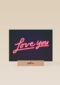Liefde kaart neon Love you