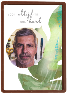 Fotokaart condoleance voor altijd in ons hart