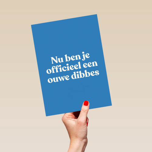 verjaardag kaart man ouwe dibbes