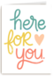 Zomaar kaart Here for you