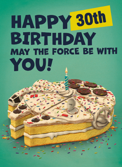 Millenium Falcon cake Star Wars