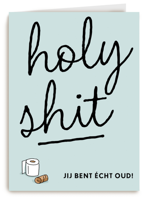 Verjaardagskaart Hallmark | Verjaardagskaart Man Vrouw Grappig Holy Shit