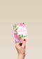 roze rozen met strik