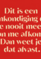andC aankondiging