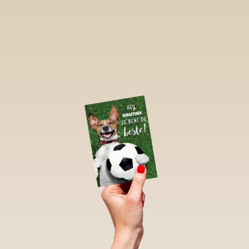 motivatiekaart met de tekst jij bent de beste
