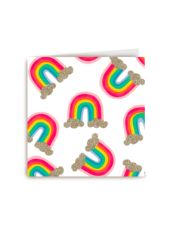 Blanco kaart regenboogjes