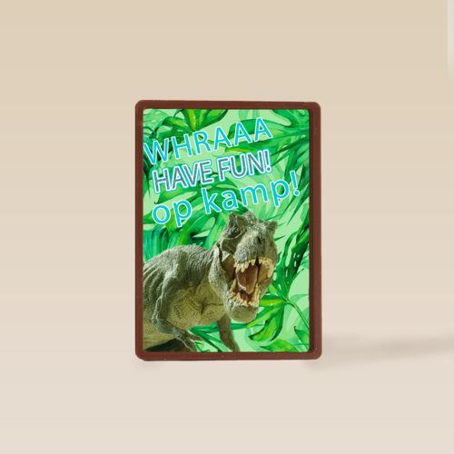 Op kamp kaart trek dinosaurus have fun