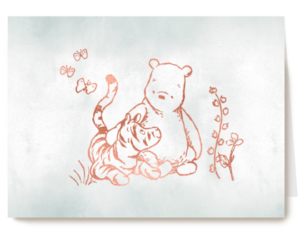 blanco kaart Winnie de Poeh