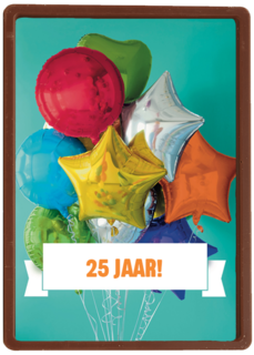 verjaardag leeftijden gekleurde ballonnen