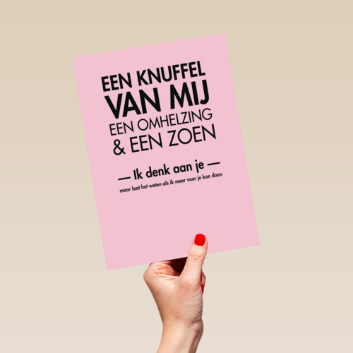 een knuffel van mij