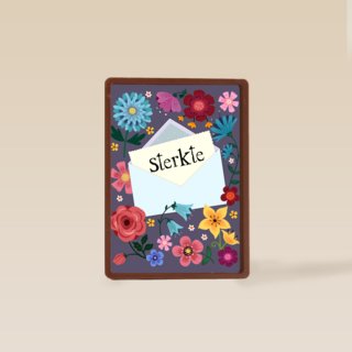 Sterkte kaart envelop en bloemen