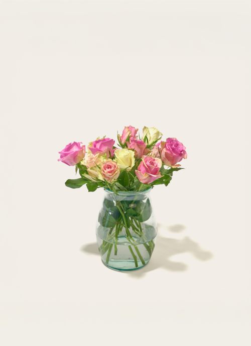 Brievenbus Bloemen Rozen Pastel Crush Cadeau Verse Bloemen |