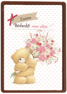 bedankt kaarten bedankt voor alles