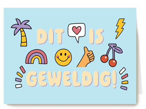 Kaart Hallmark | Felicitatie Promotie | Dit Is Geweldig