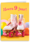 Hoera 9 Jaar rolschaatsen