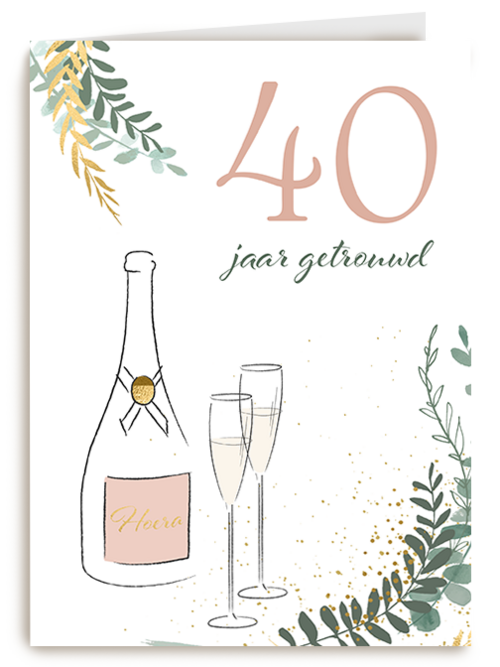 Kaart Hallmark | Huwelijksjubileum | Love Story Fles Getrouwd Jaren