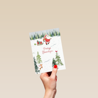 Prettige kerstdagen van de kerstman