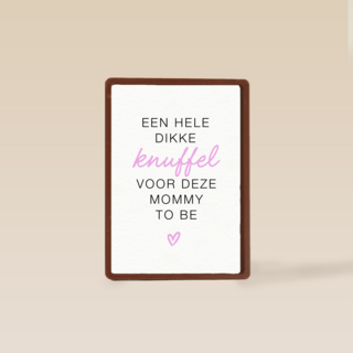 moederdag kaart een hele dikke knuffel voor deze mommy to be