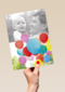 verjaardag fotokaart met heel veel ballonnen