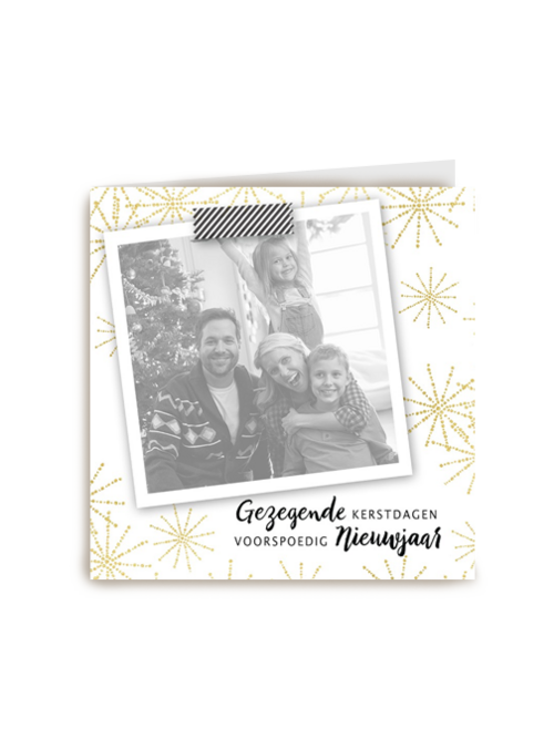 gezegende kerstdagen fotokaart