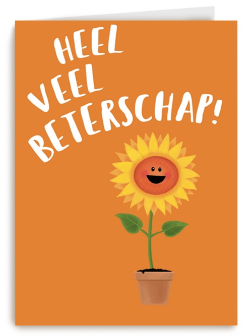 heel veel beterschap zingt de zonnebloem