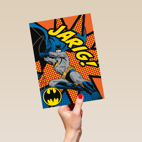 Batman verjaardagskaart jarig