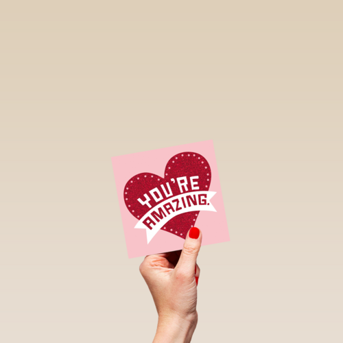 Valentijnskaart vriendschap Hart you are amazing