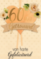 huwelijkskaart 60 jaar getrouwd hart bloemen