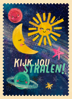 Kinderpostzegels - Kijk jou eens stralen