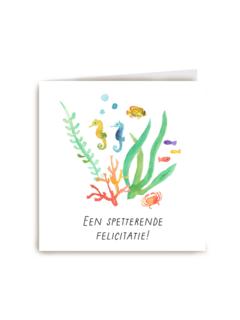 Verjaardagskaart een spetterende felicitatie