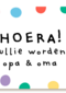 zwanger kleinkind confetti hoera jullie worden op en oma