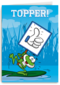 Bedanktkaart juf meester Kikker met topper