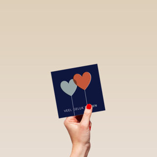 Pas getrouwd kaart veel geluk samen