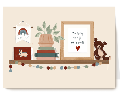 Geboortefelicitatie zo blij dat jij er bent