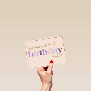 Hugs kisses lovely birthday wishes