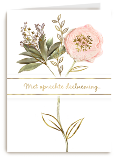 Condoleance oprechte deelneming bloem