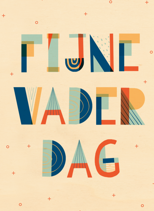 Vaderdag kaart stijlvol designs
