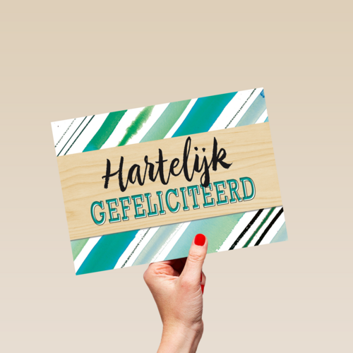 gefeliciteerd groene strepen