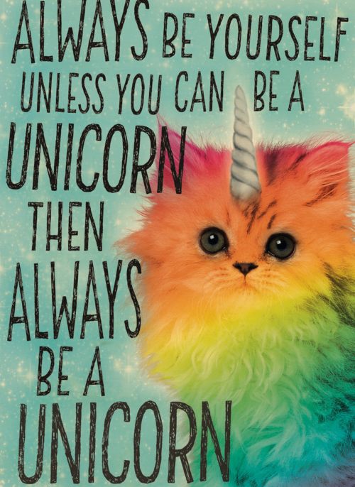 Houten Kaart Mentale Gezondheid | Houten Kaart Hallmark | Mentale Gezondheid | Always Be Yourself Unless You Can Be A Unicorn