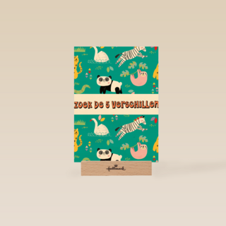 Kinderkaart Zoek de 5 verschillen