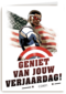 Captain America geniet van jouw verjaardag
