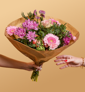Boeket Elisabeth met Merci Mama